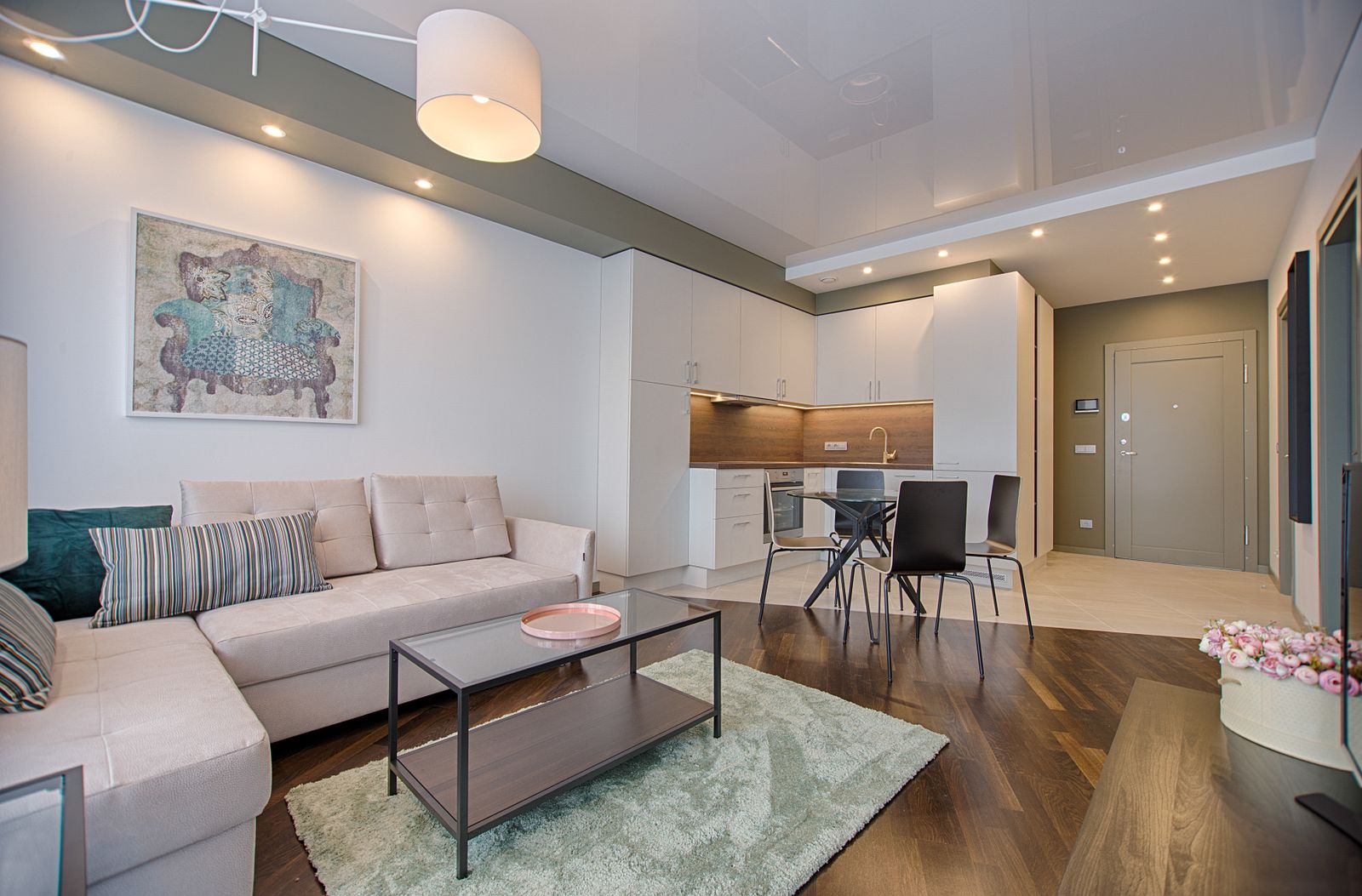 A remodeled home interior finished by High Quality Contractors in Sterling, Virginia